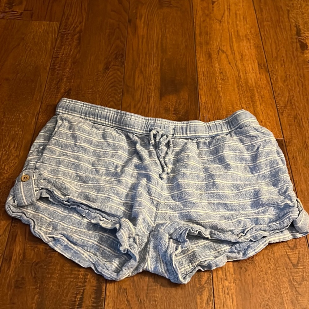 Blue and White Striped Shorts Sonoma